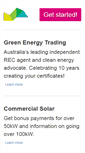 Mobile Screenshot of greenenergytrading.com.au